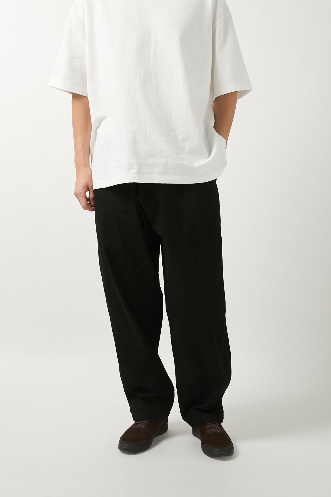 BHARAT DENIM SKATE PANTS BLACK