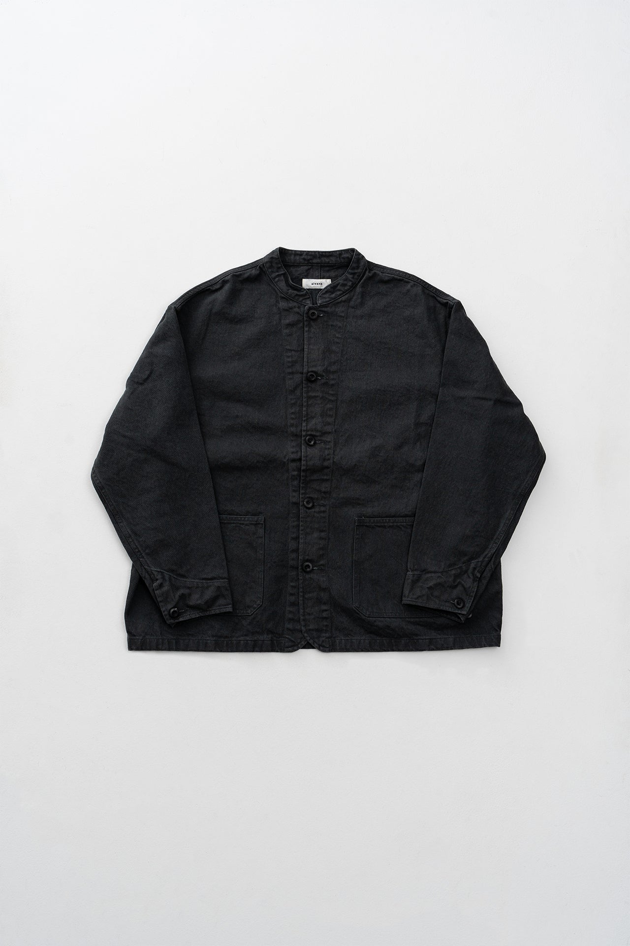 NATURAL TWILL NO COLLAR JACKET