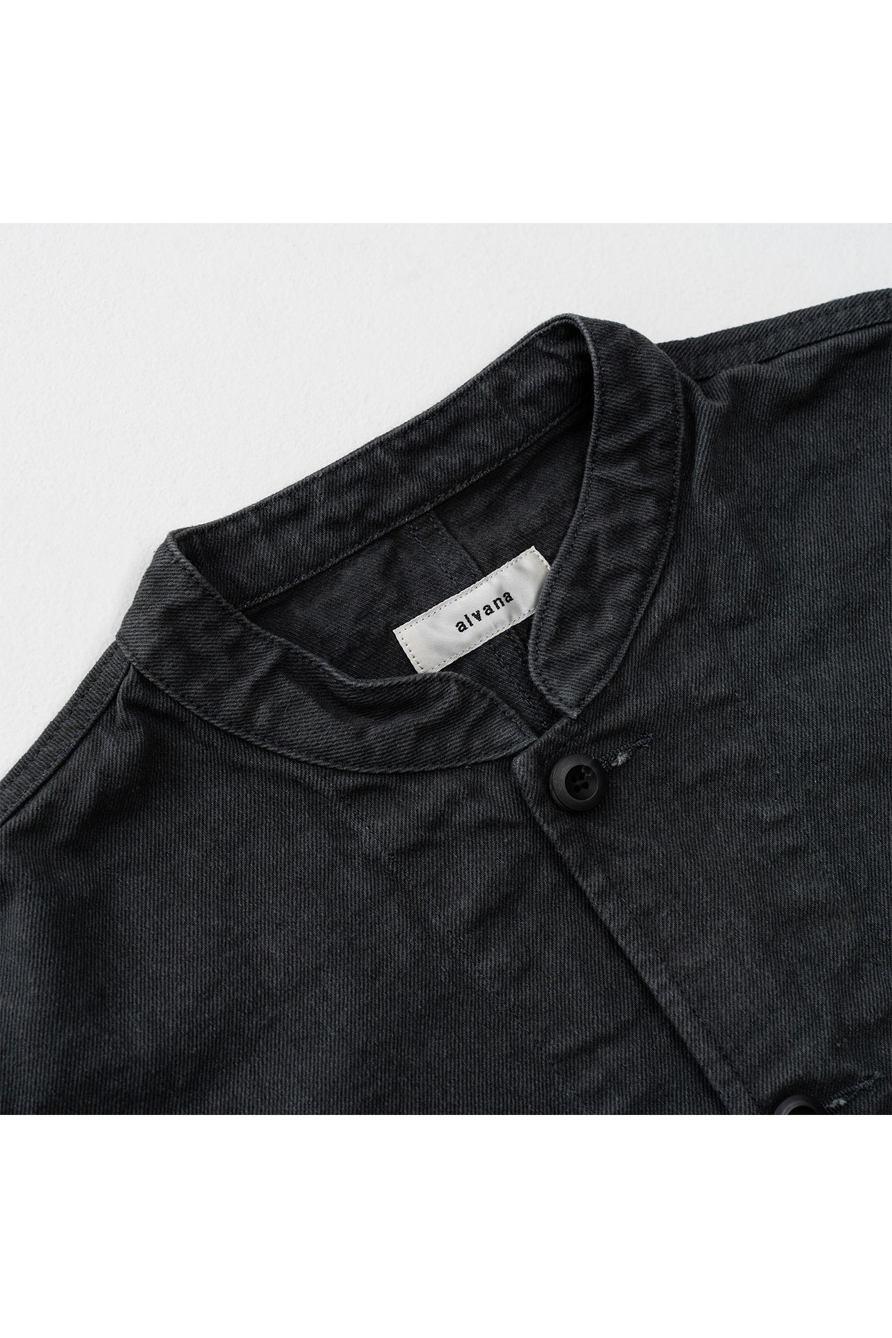NATURAL TWILL NO COLLAR JACKET