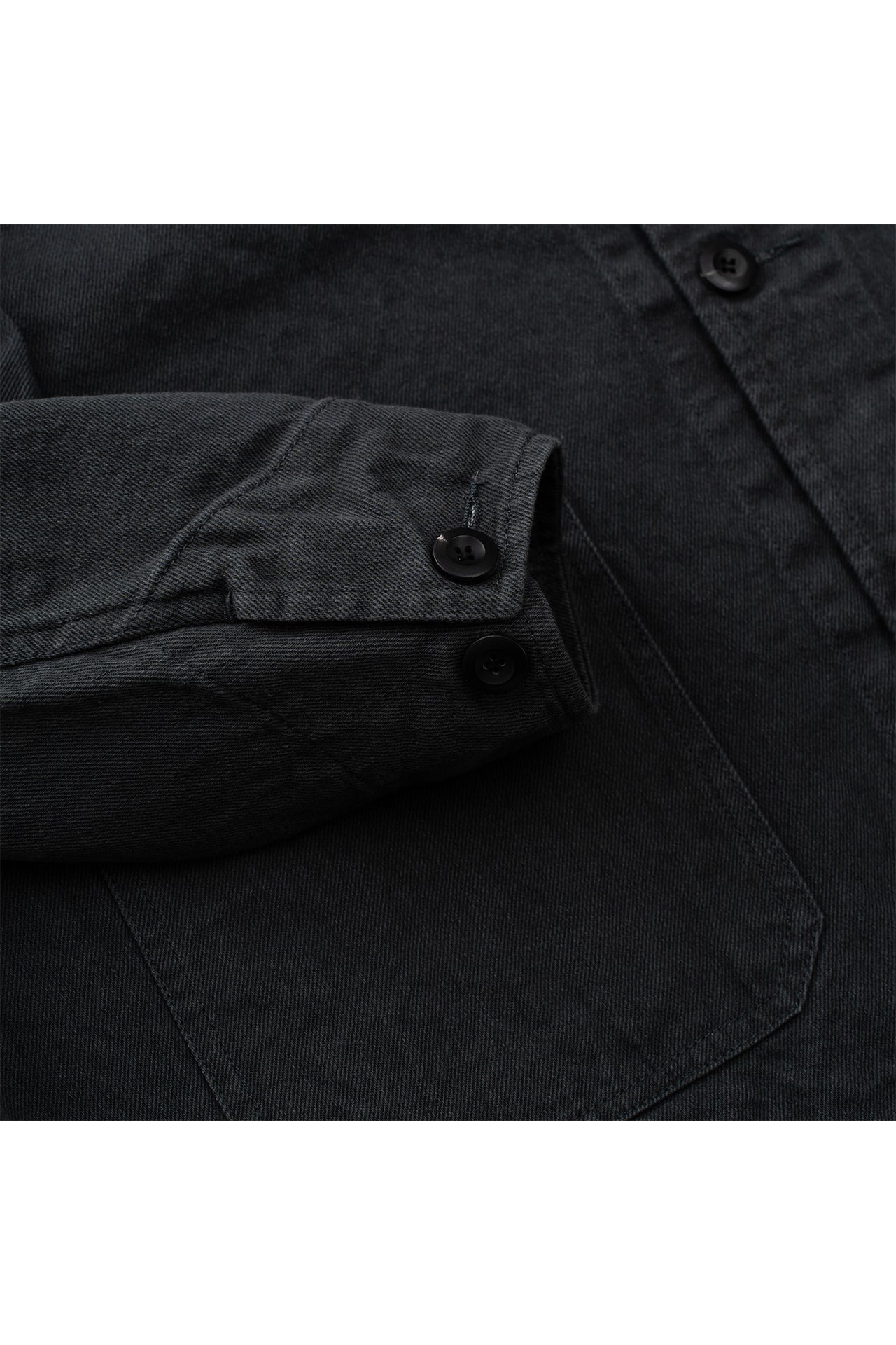 NATURAL TWILL NO COLLAR JACKET