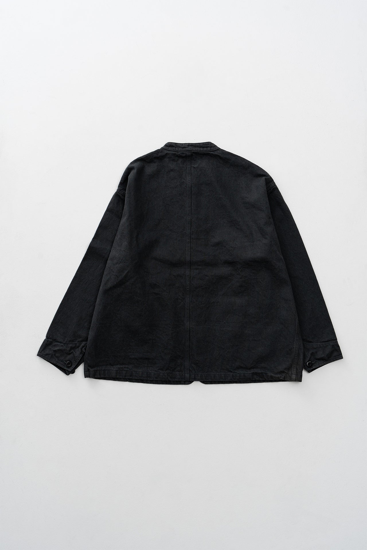 NATURAL TWILL NO COLLAR JACKET