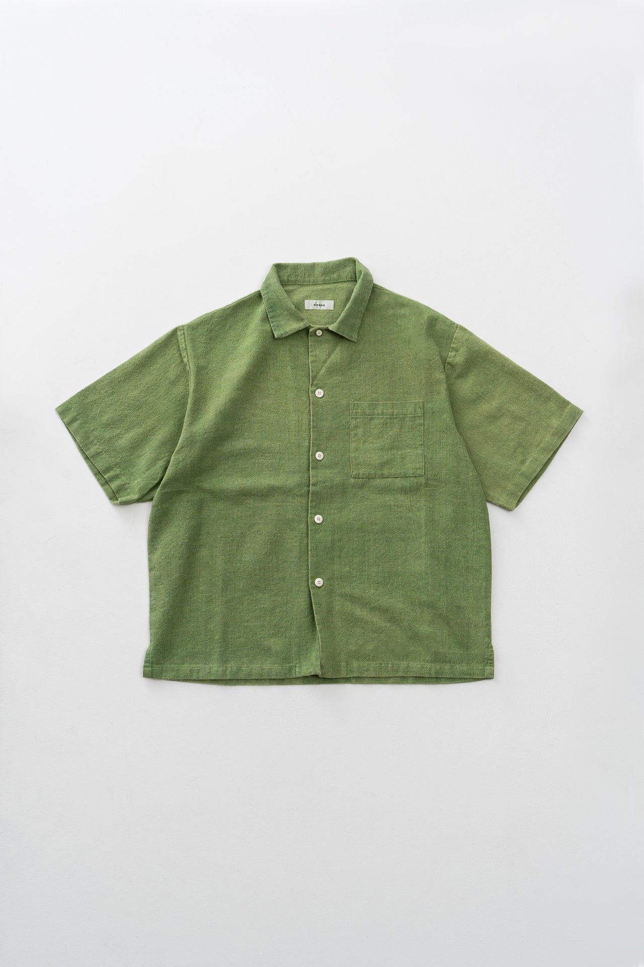 HANDSPUN HEMP OPEN COLLAR SHIRTS