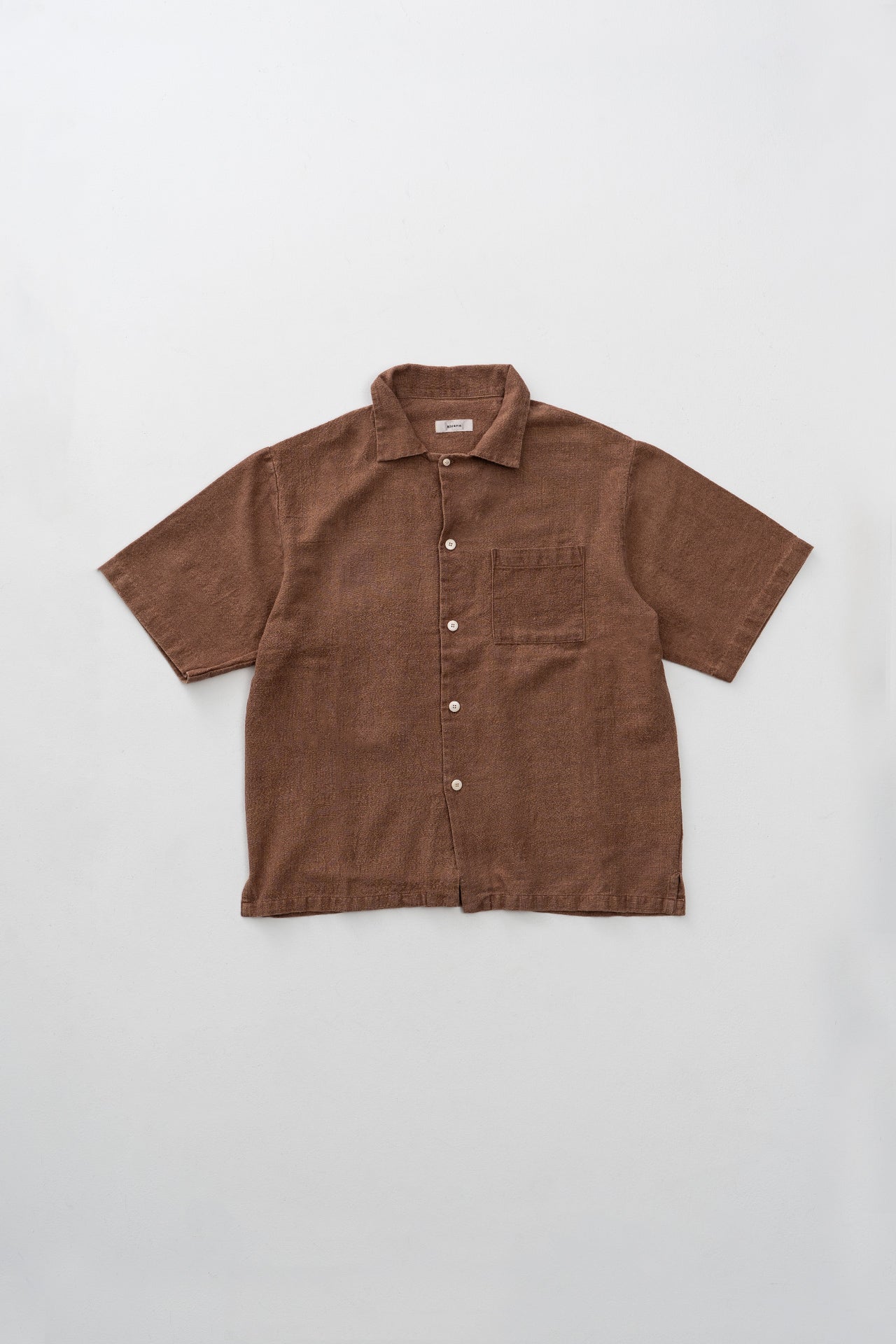 HANDSPUN HEMP OPEN COLLAR SHIRTS