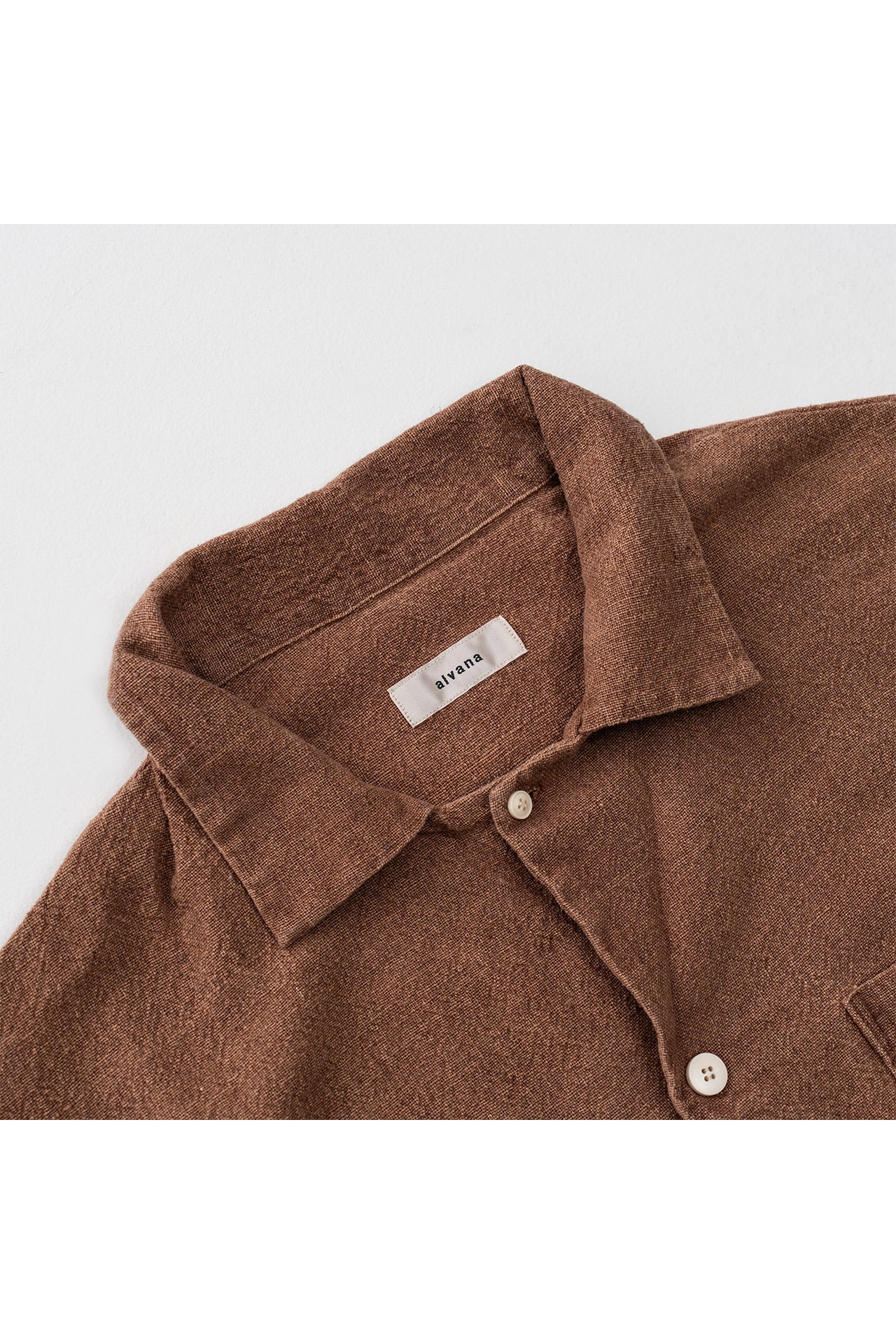 HANDSPUN HEMP OPEN COLLAR SHIRTS