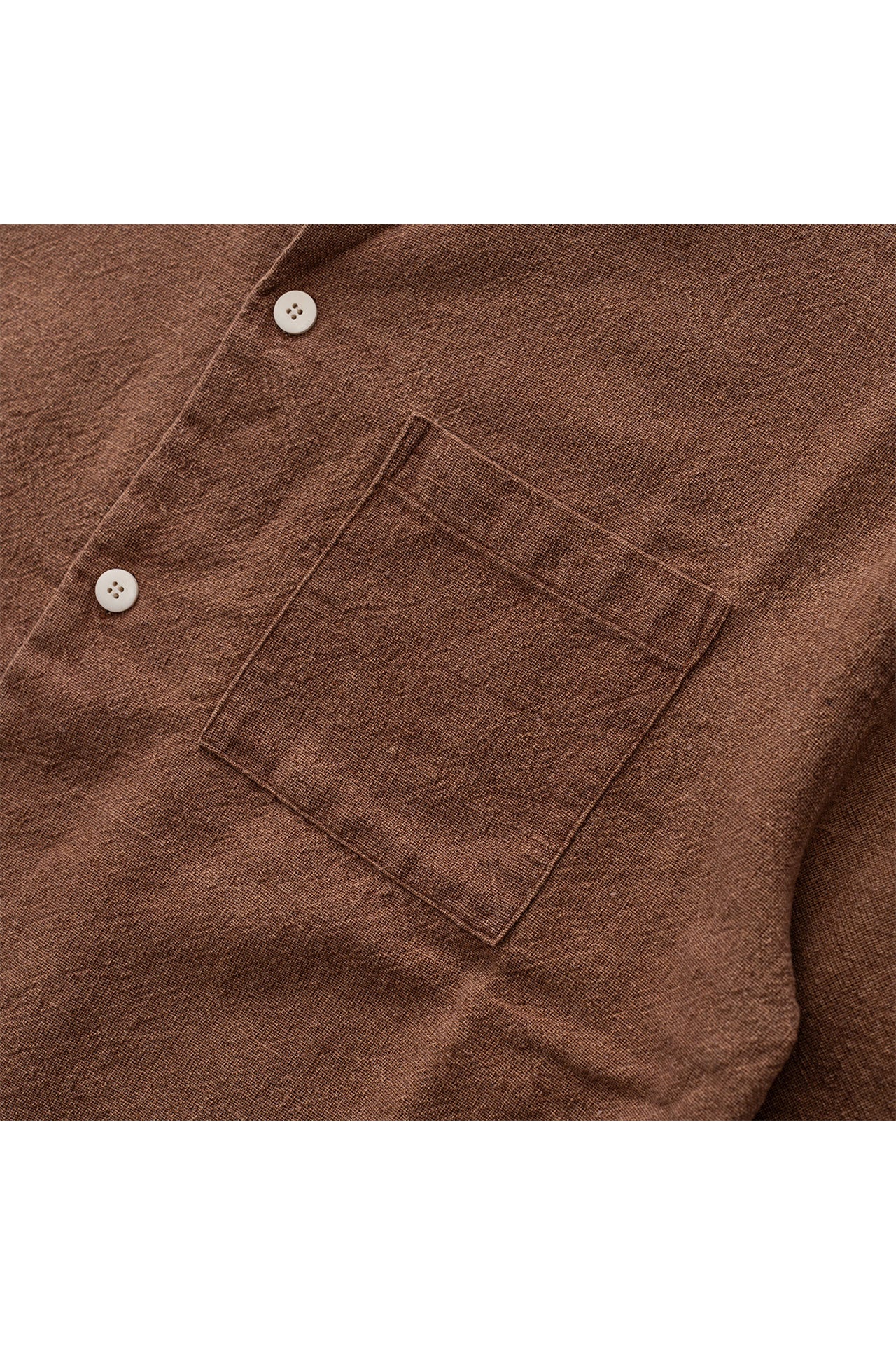 HANDSPUN HEMP OPEN COLLAR SHIRTS